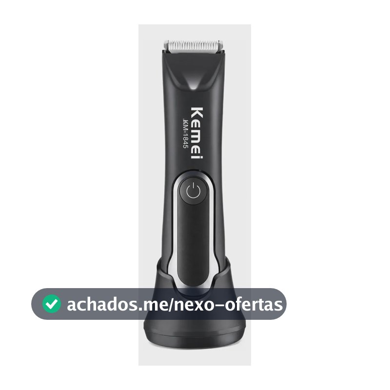 Máquina Kemei KM-1845 Sem Fio Recarregável