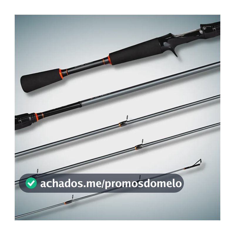 Vara First 1,73m 17lbs Carretilha Carbon Eduardo Monteiro Cinza
