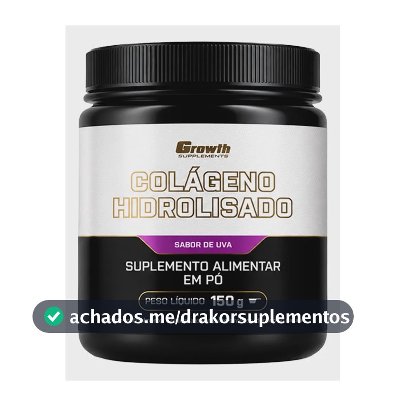 Colágeno Hidrolisado 150g Growth Supplements Uva