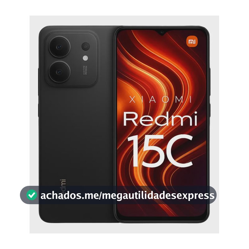 Xiaomi Redmi 15c 256gb 8gb Ram Virtual Black- Versão Global