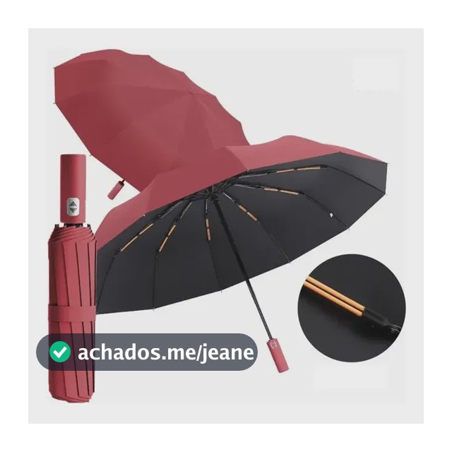 Guarda Chuva Automático Reforçado Vento Proteção Solar