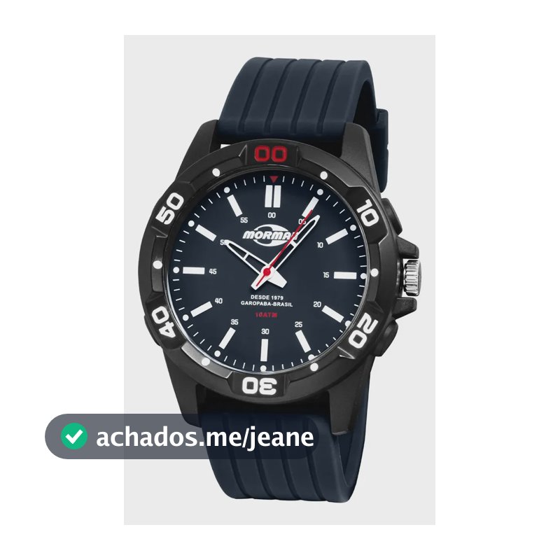 Relógio Masculino Mormaii Silicone Azul Mopc21jalka/8a