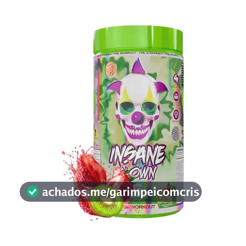 Suplemento em pó Demons Lab Beta alanina Pré Treino Insane Clown 350g Demons sabor Doces mastigáveis x 350g