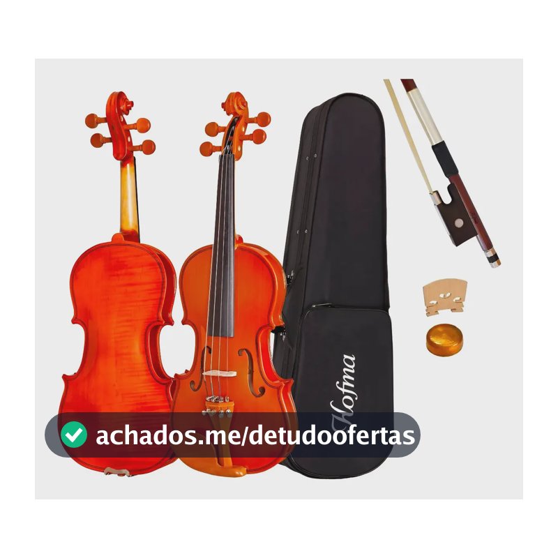 Violino Hofma By Eagle Hve241 4/4 + Estojo + Arco + Breu Natural