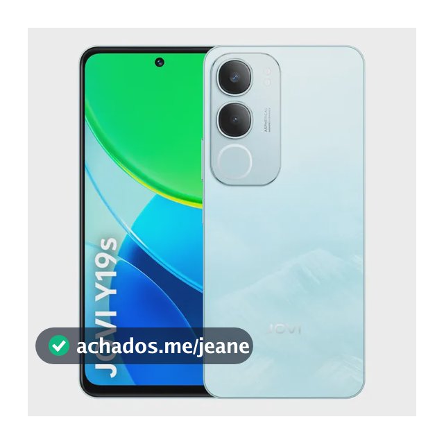 Smartphone JOVI Y19s 256gb, 4GB + 4GB RAM Expansível, Câmera 50mp, Bateria 5500mah, Carregamento 15w, Tela 90hz - Azul Glacial
