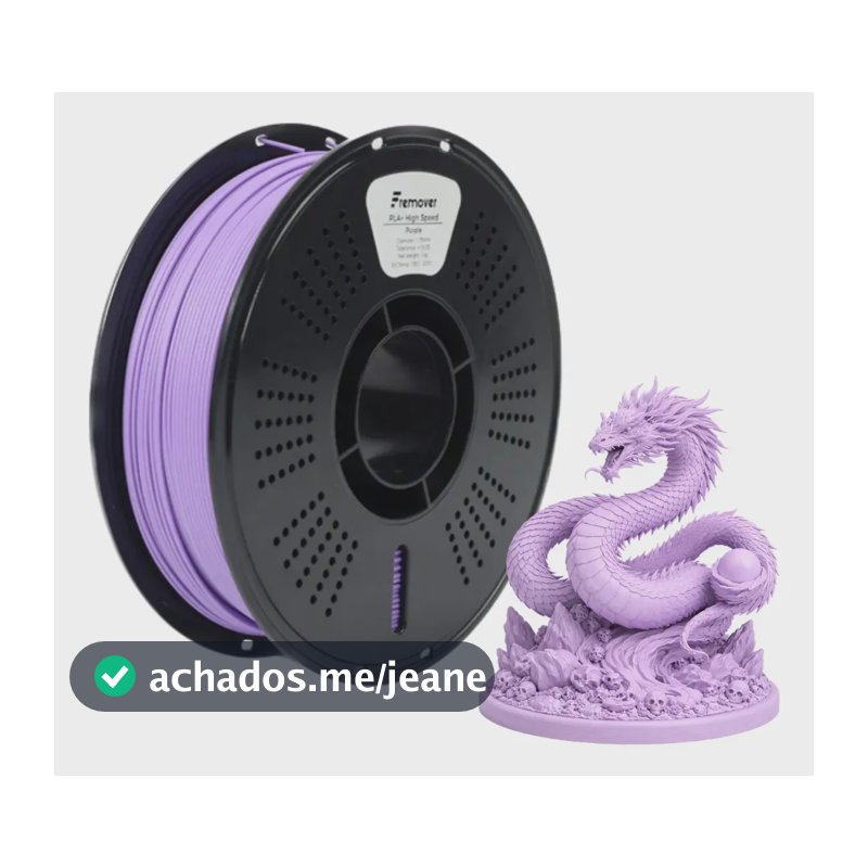 Filamento Pla+ 1kg Fremover High Speed Cores Clássicas Purple