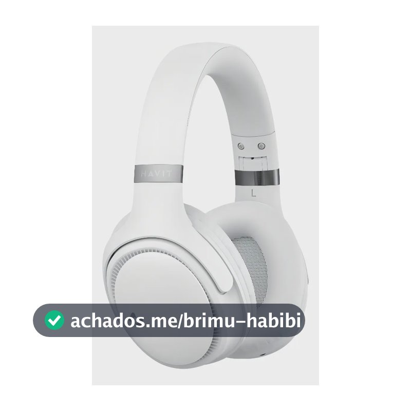 Heaphone Havit H630bt Bluetooth 5.3 On-ear 3d 55h Cor Bege