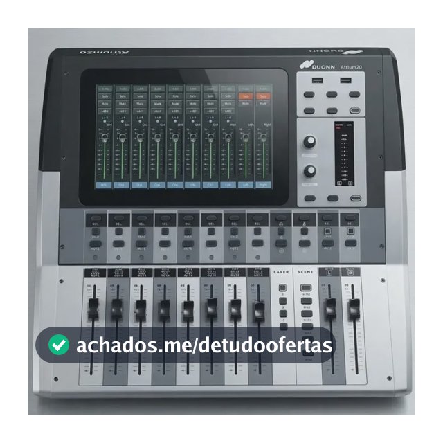 Mesa De Som Digital Duonn Atrium 20 Canais Profissional Com Bluetooth E Usb 127/220v