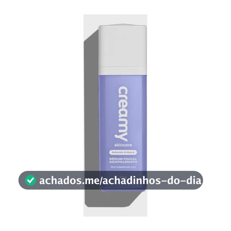 Creamy Skincare Sérum Adapalenato 0,5% 30g | Antiacne Com Retinoide Avançado, Reduz Acne, Poros Dilatados E Vermelhidão | Peles Sensíveis, Uso Noturno