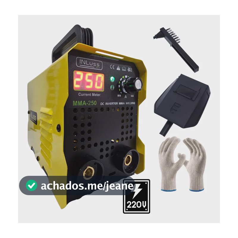 Máquina De Solda Inversora Portátil 250 Amperes