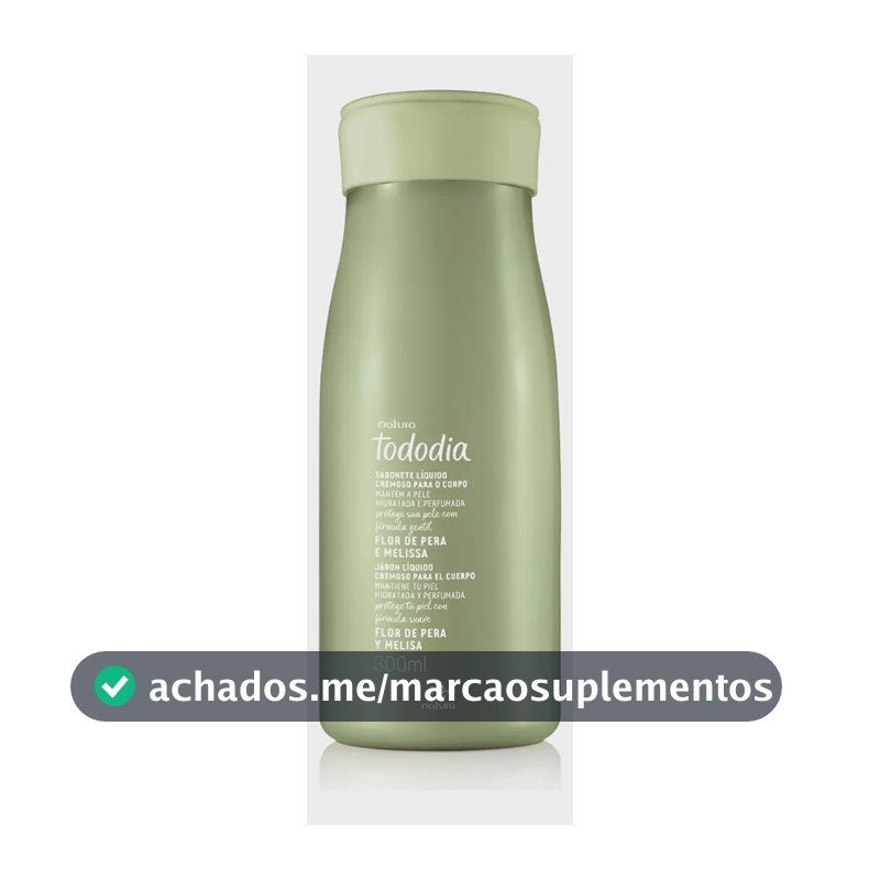 Sabonete Líquido Cremoso Natura Tododia Flor De Pera E Melissa 300ml