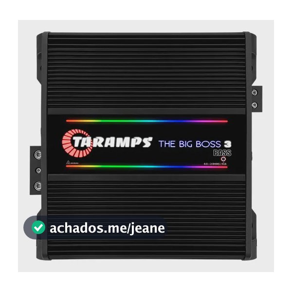 Módulo Amplificador Taramps The Big Boss 3 Potencia 3000 Rms Cor Preto - 0.5  2 Ohms