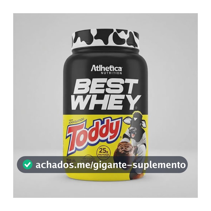 Proteína Atlhetica Nutrition Best Whey em pó sabor Toddy x 900g
