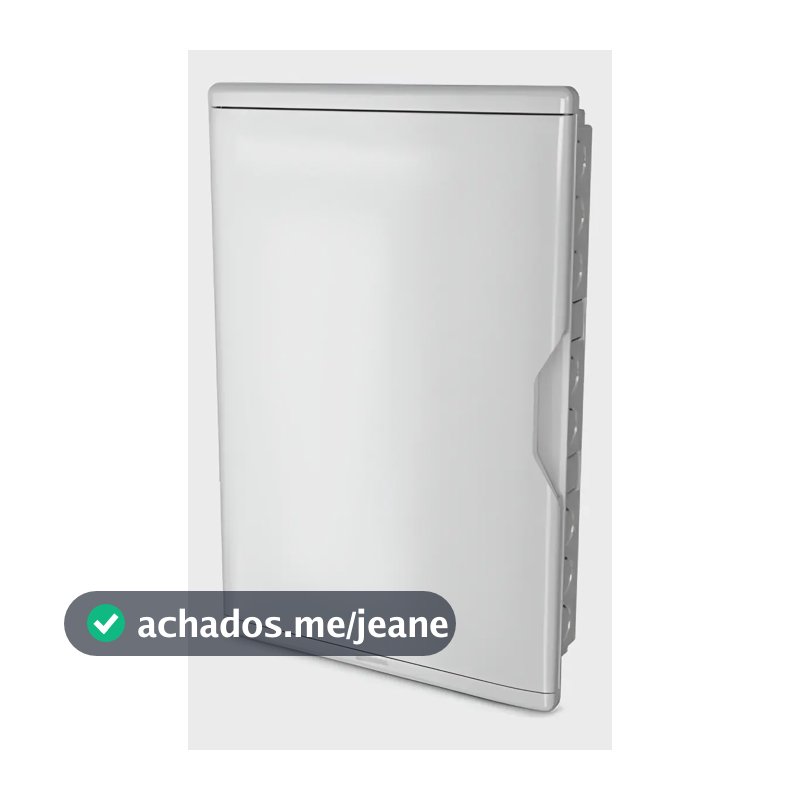 Quadro Distribuição Embutir Krona 27/36 Disjuntores PVC Branco