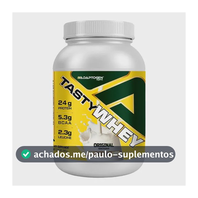 Proteína Adaptogen Science Tasty Whey Gourmet em pó Sem sabor x 900g