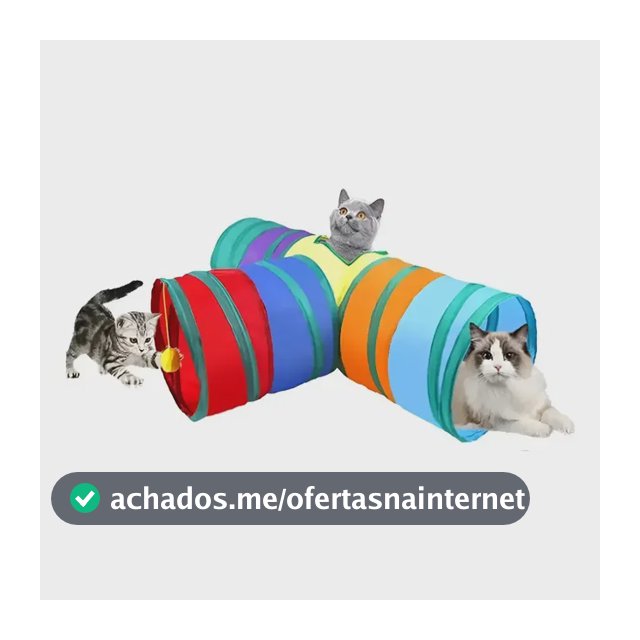 Túnel Labirinto Para Gatos Cães Interativo Dobrável Brinquedo Pet Diâmetro 25cm Forma De T