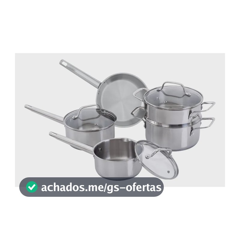 Jogo De Panelas Brinox 6 Peças Inox City