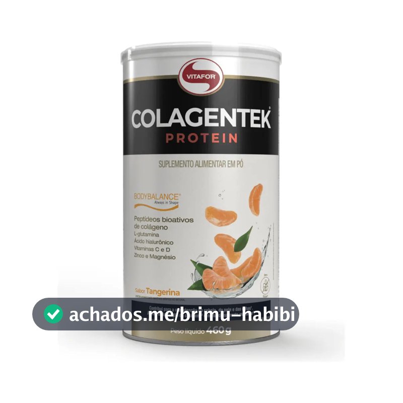 Vitafor Protein Colágeno Colagentek Protein Pó - Sabor Tangerina