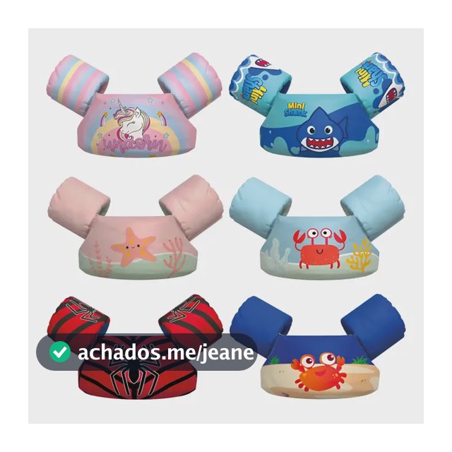 Boia Infantil Colete Salva Vidas Praia E Piscina Aquakids