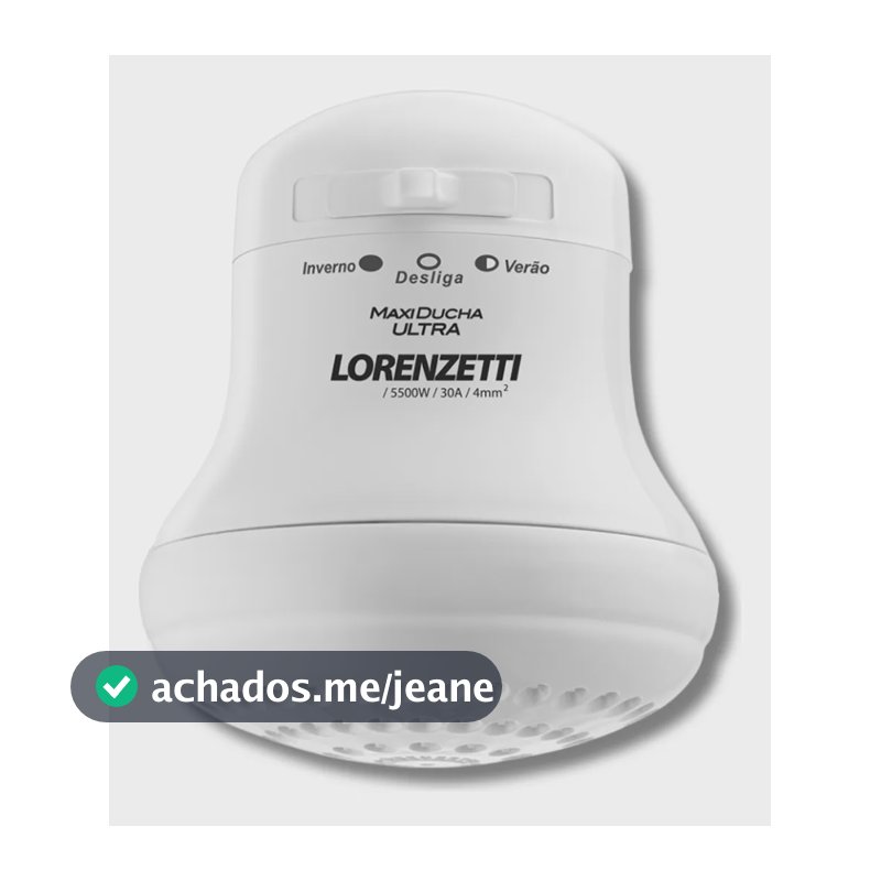 Chuveiro Elétrico Lorenzetti Maxi Ducha Ultra 5500w - 127v Branco 127v 5.5 Kw