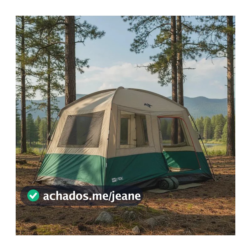 Barraca De Camping Grande Até 9 Pessoas Impermeável Com Coluna Dágua De 800 Mm Tamanho Família