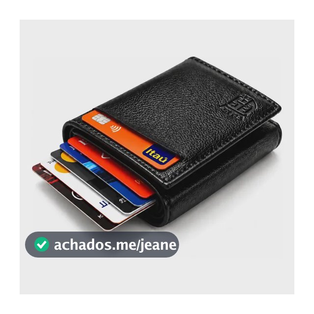 Carteira Inteligente Masculina Porta Cartão & Cnh Rfid