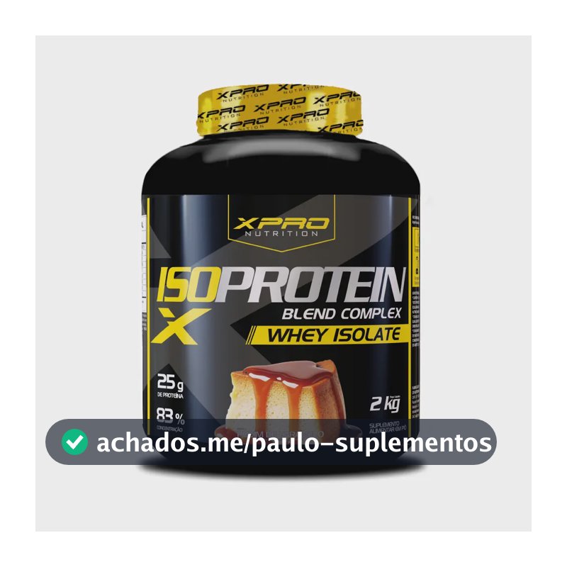 Whey protein Musclebox Iso Blend Complex zero açucar Low em pó sabor Pudim de caramelo x 2kg