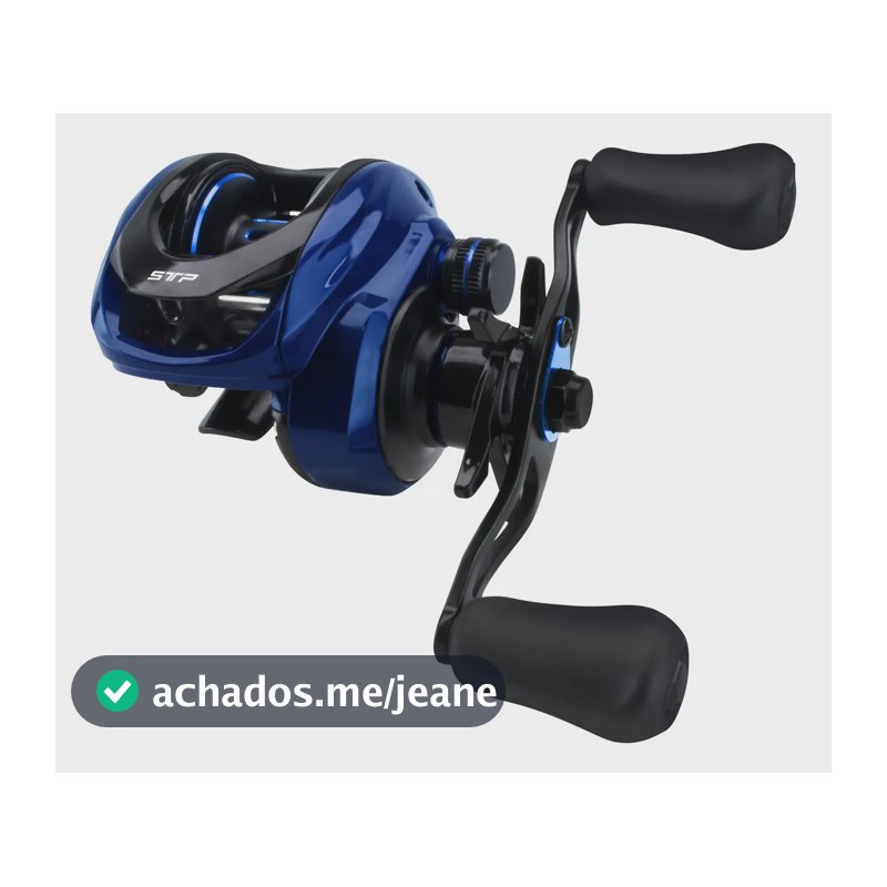 Carretilha Carretel De Pesca 7 Rolamentos 5kg Drag Stp Cor Azul-marinho Lado Da Manivela Esquerdo