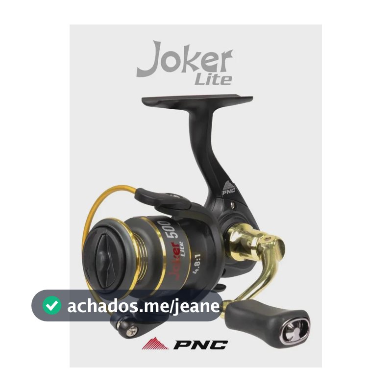 Molinete Pnc Joker Lite 500 Ultralight 4rol. Carretel Alum. Preto Direito/esquerdo