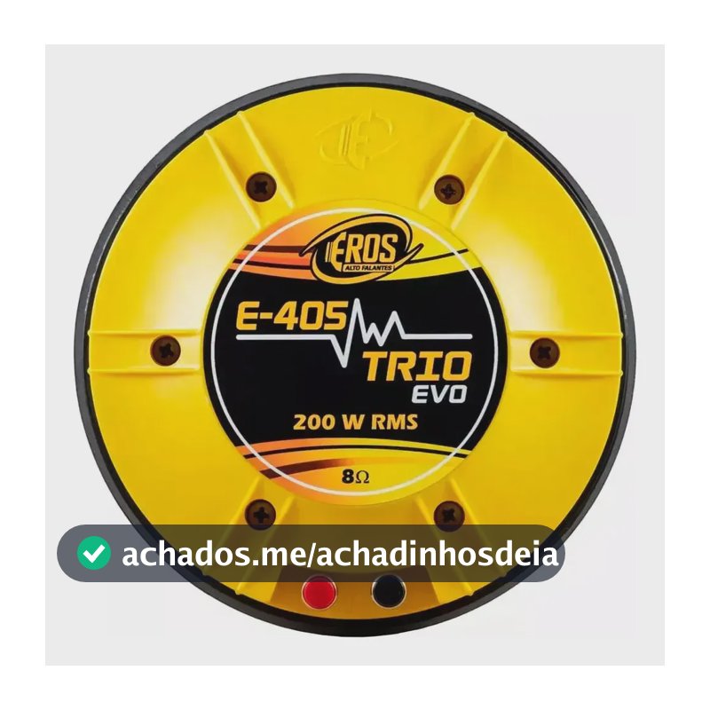 Driver E405 Trio Evo 200wrms 8ohms Fenólico Preto Ou Amarelo