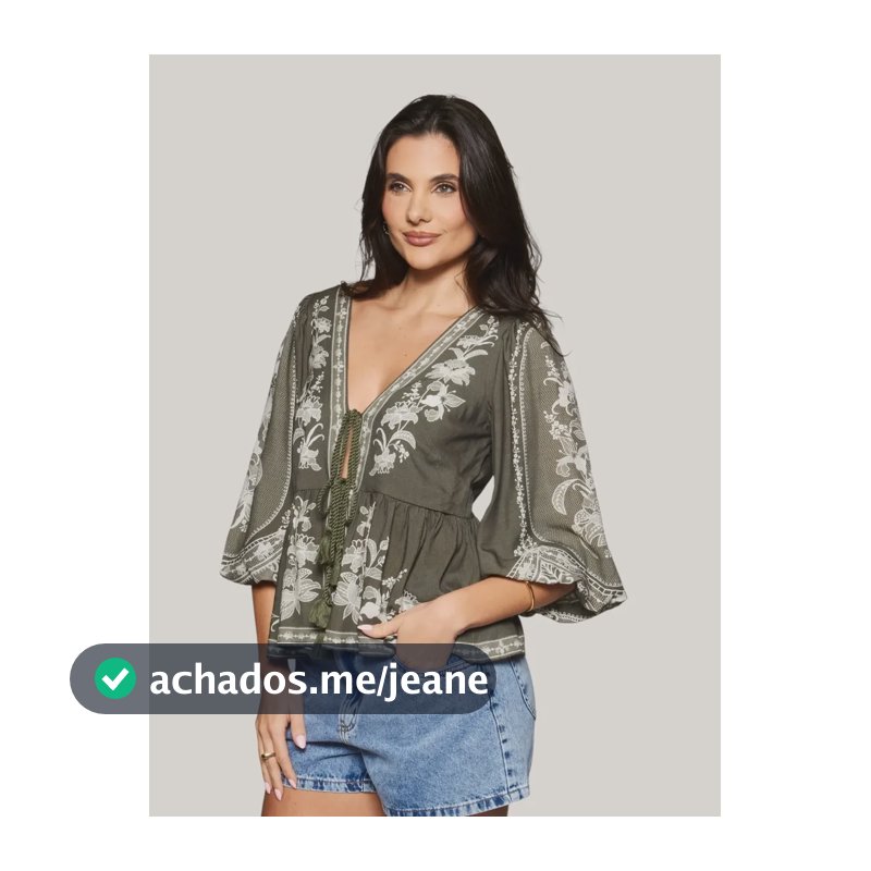 Farm Feminino Bata Amarracao Lara Lais_vd Nori Florido M