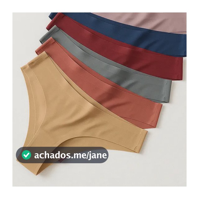 Kit 8 Calcinhas Tanga Sem Costura A Laser Cor Lisa Atacado
