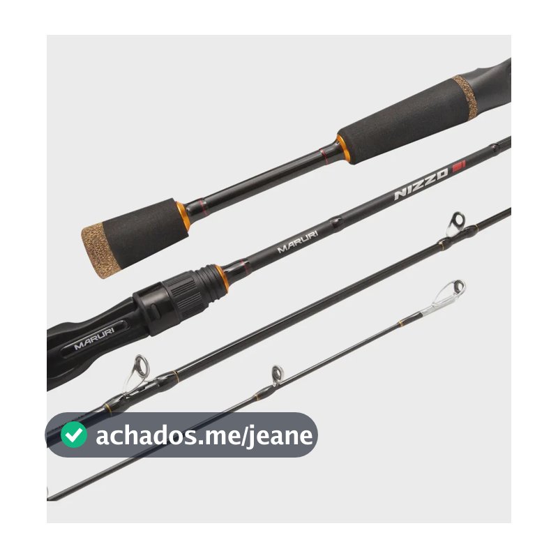 Vara Para Carretilha Nizzo C-562m 1,68m 8-17lbs 2 Partes - Preto