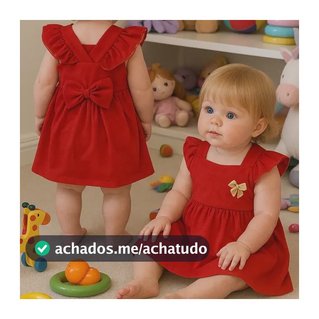 Vestido Bebê Menina Luxo 3 Á 6 Meses C/laço Nas Costas Festa