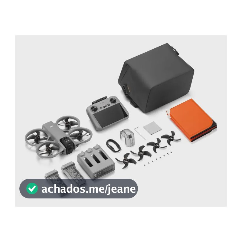 Drone Dji Avata 360 Fly More Combo ( Com Tela ) Anatel Cinza