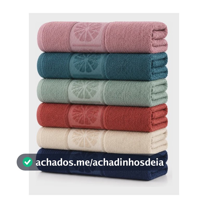 Kit 6 Toalhas De Rosto. Toalha De Rosto Para Banheiro Perfei Sortidos Lisa Com Bordados