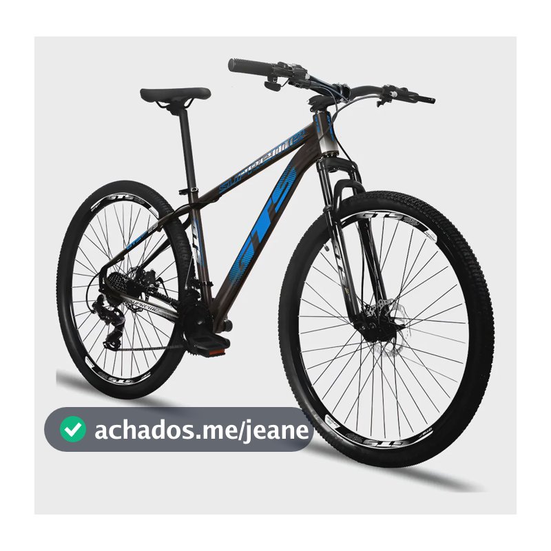 Bicicleta Aro 29 Gts Supreme Quadro Aluminio 24v Freio Disco Cor Preto/Azul Tamanho do quadro 21 "