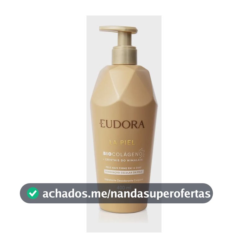 Eudora La Piel Hidratante Biocolágeno Cristais Do Himalaia