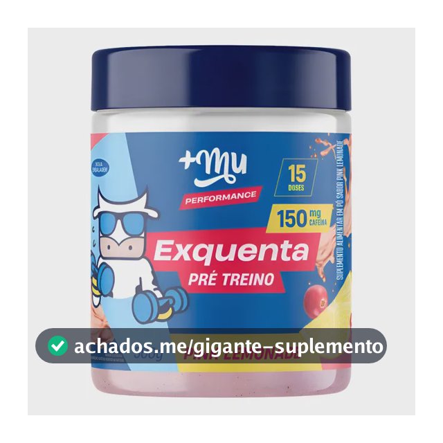 Pré Treino Exquenta Sabor Pink Lemonade 300g - Mais Mu Limonada Rosa