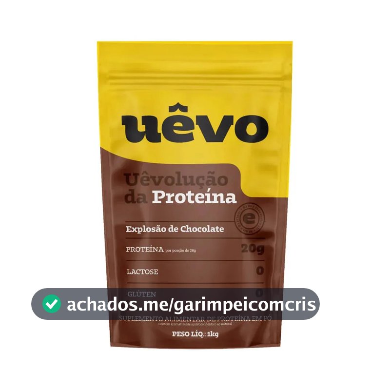 Proteína UÊVO em pó sabor Explosão de Chocolate x 1kg