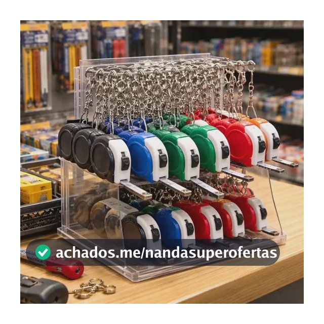 100 Chaveiros Mini Trena Automática Com Trava De 1 Metro