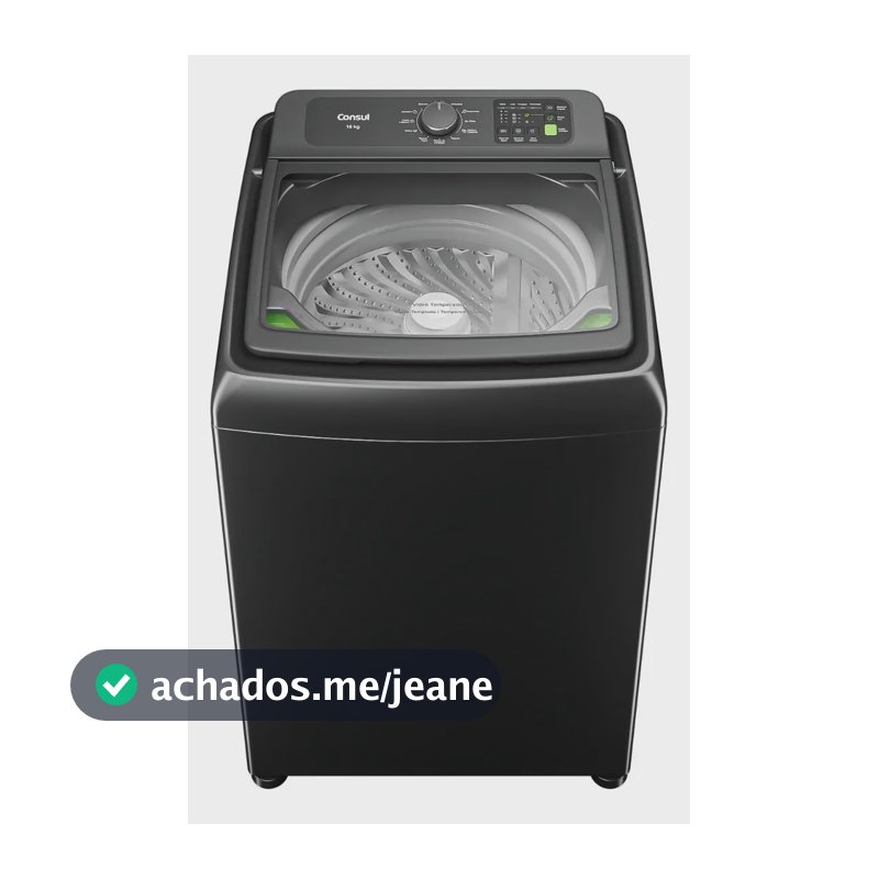 Máquina de Lavar Consul 16Kg Titanium com Modo Eco - CWN16A9