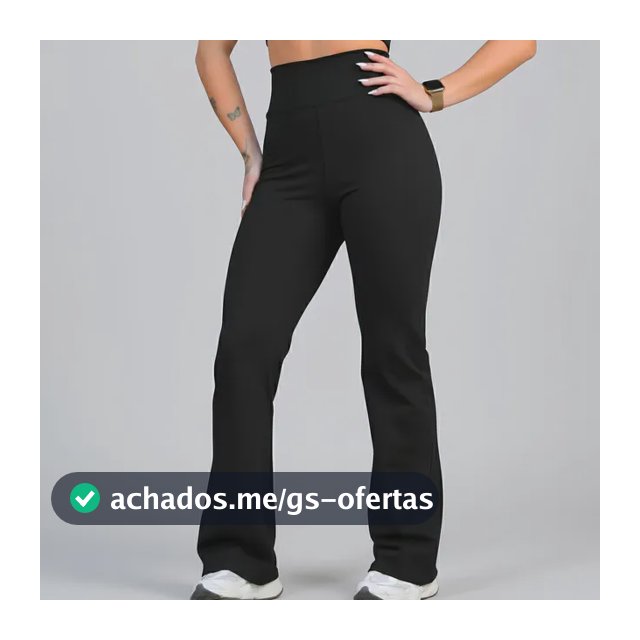 Calça Legging Leg Flare Zero Transparência Grossa Academia