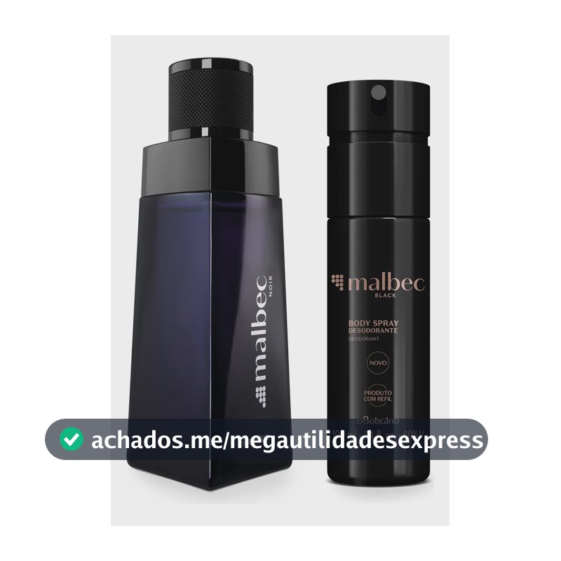 Perfume Masculino Boticário Malbec Noir e Black 100ml
