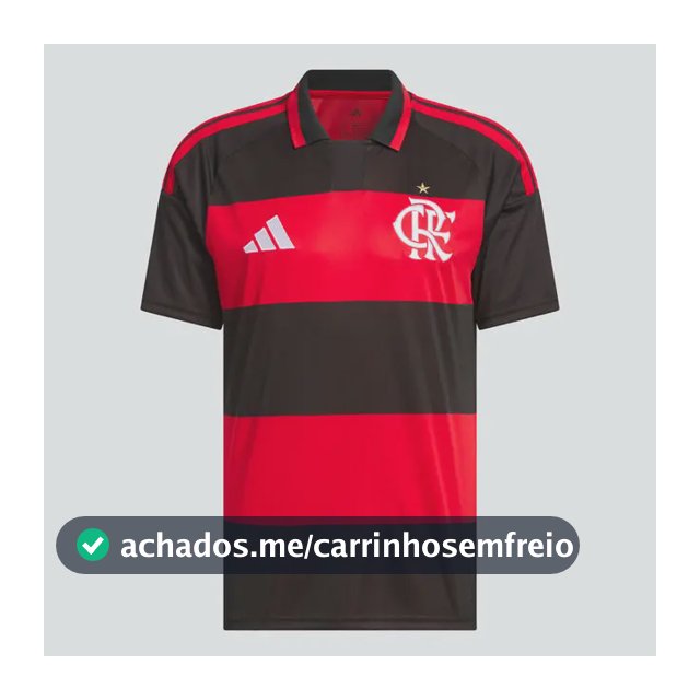 Camisa Do Flamengo Masculina I Cr 26 adidas Red/black Sem Jogador P