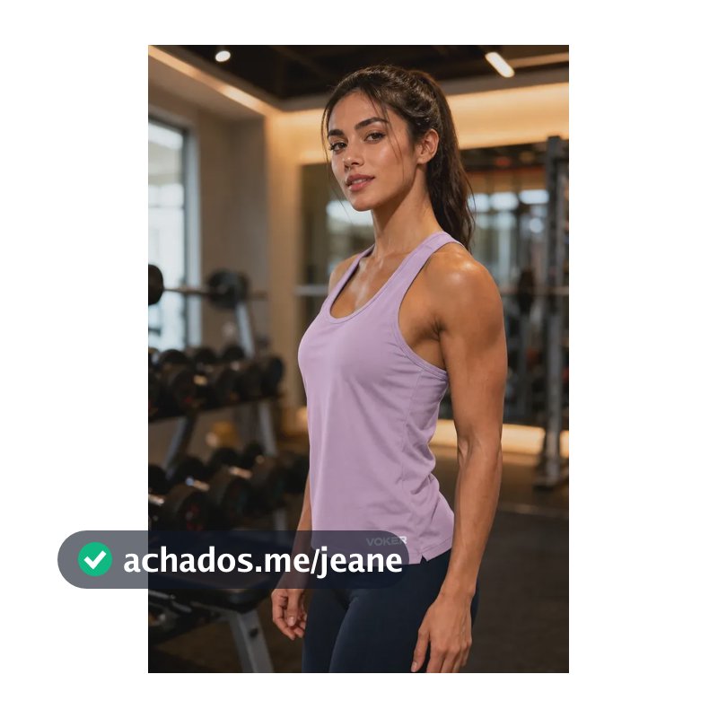 Regata Feminina Dry Fit Costa Nadador Treino Academia Voker Lilás M