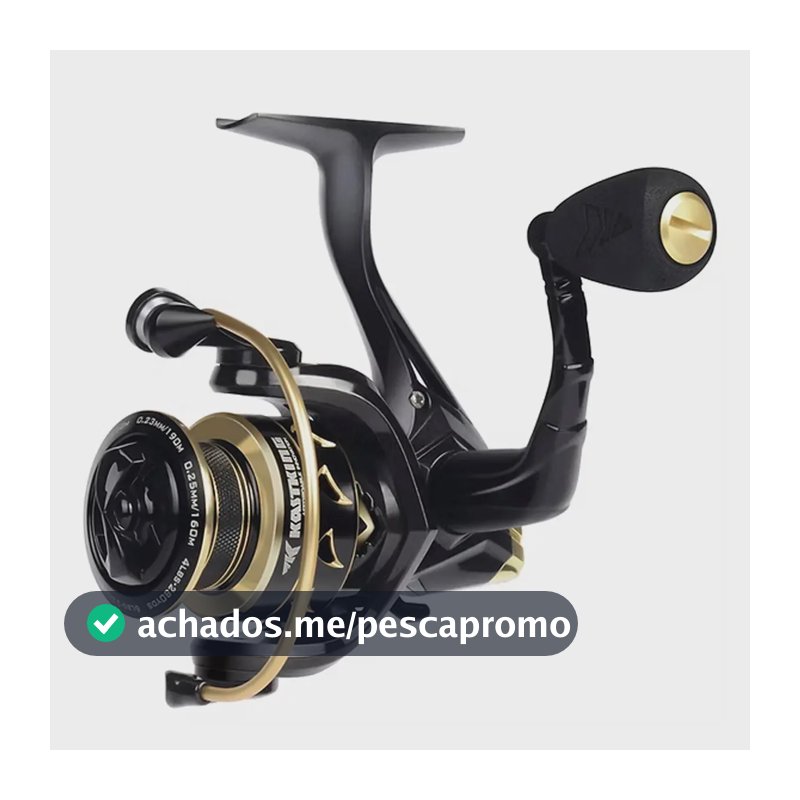 Molinete De Pesca Valiant Eagle Gold Black 1000 - Kastking