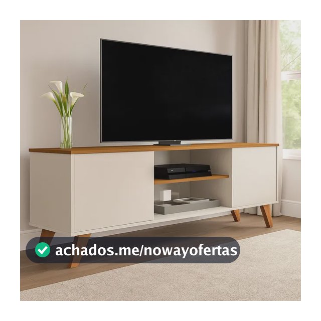 Rack Sala Estante Tv 58 Polegadas Home Bancada Helena