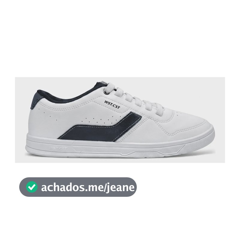 Tênis West Coast 143 Nevada White Black | Branco Preto Branco 38 Br