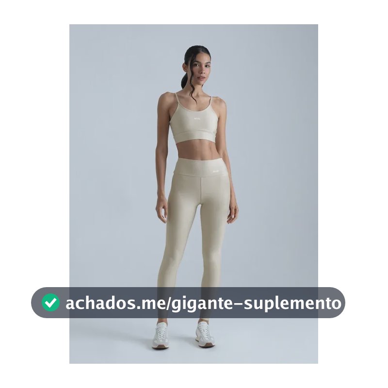 Conjunto Feminino Para Academia Top E Legging - Arm Fitness Aveia P